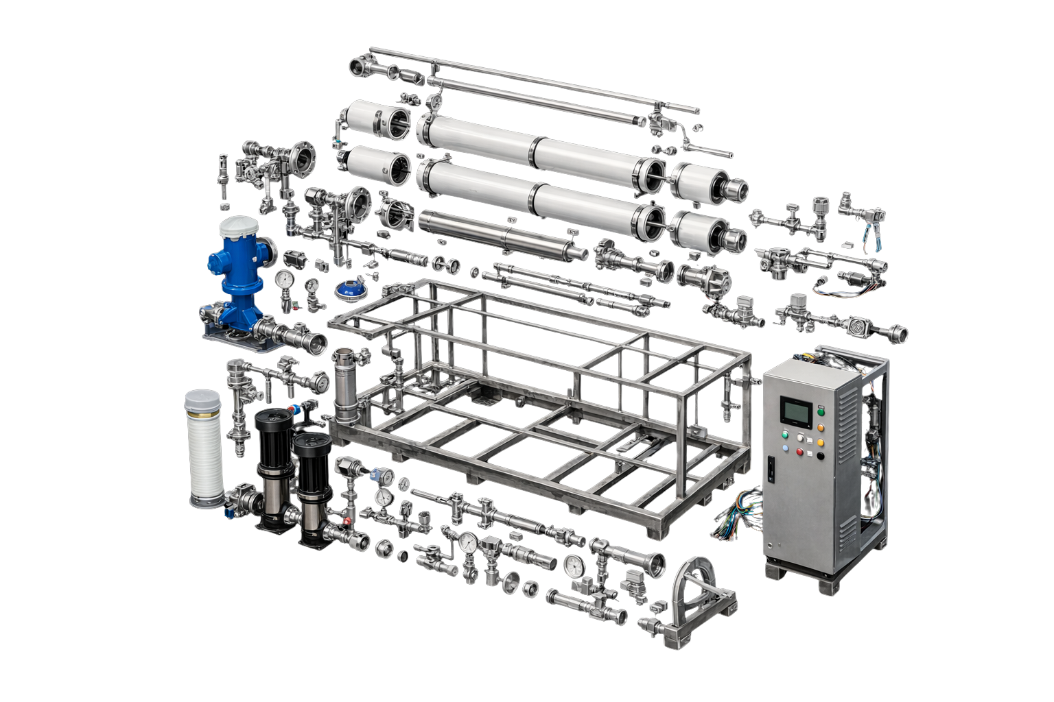 Ters Ozmos Patlatılmış Görünüm