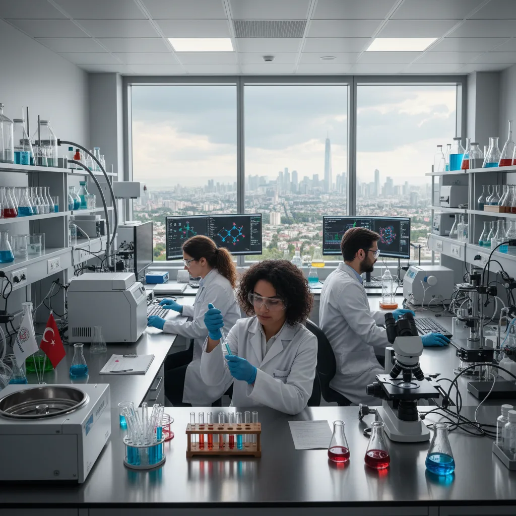 Su arıtma teknolojileri araştırma laboratuvarında çalışan uzman kadro